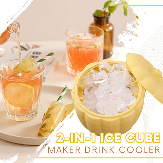 2-in-1 Ice Cube Maker Drink Cooler